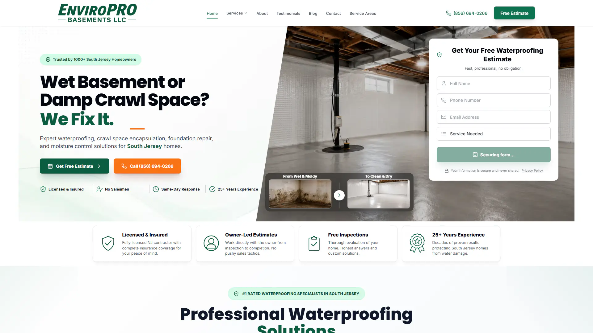 Business Site — Enviropro Basements