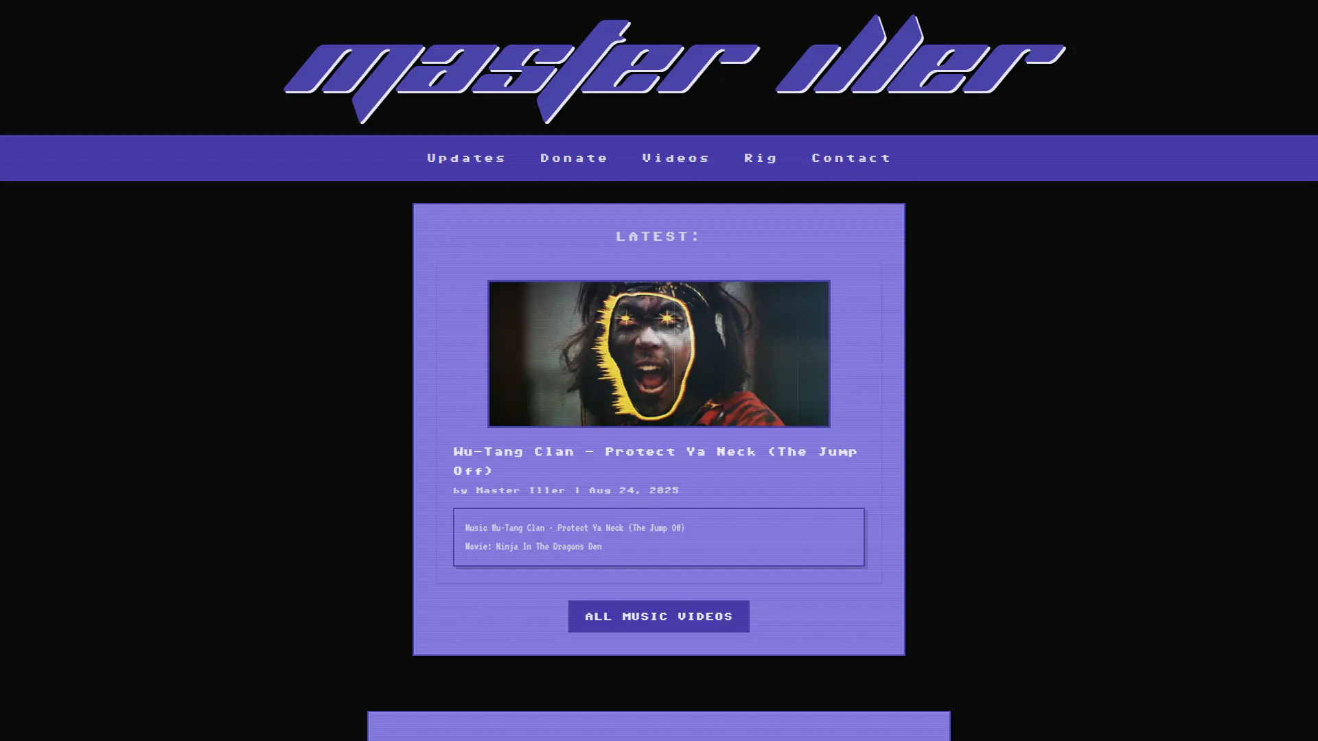 Music Video Site - Master Iller