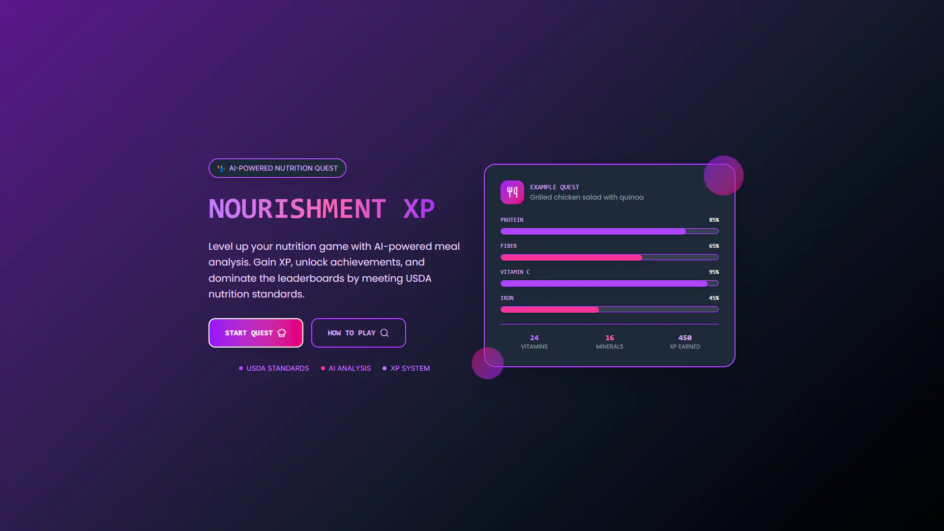 Health & Wellness Site — NourishmentXP