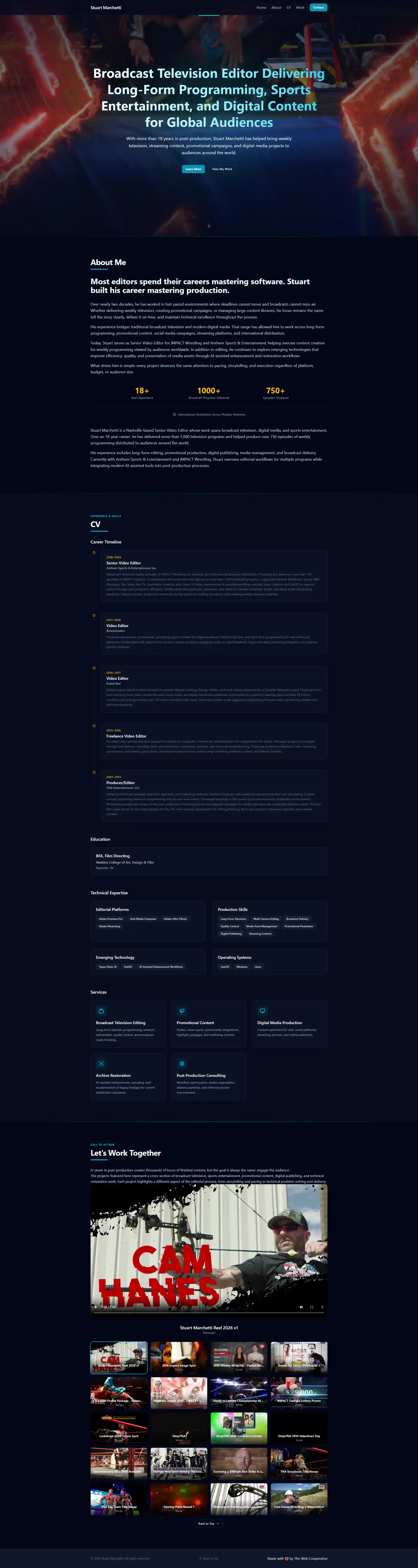 Portfolio Website - Stuart Marchetti