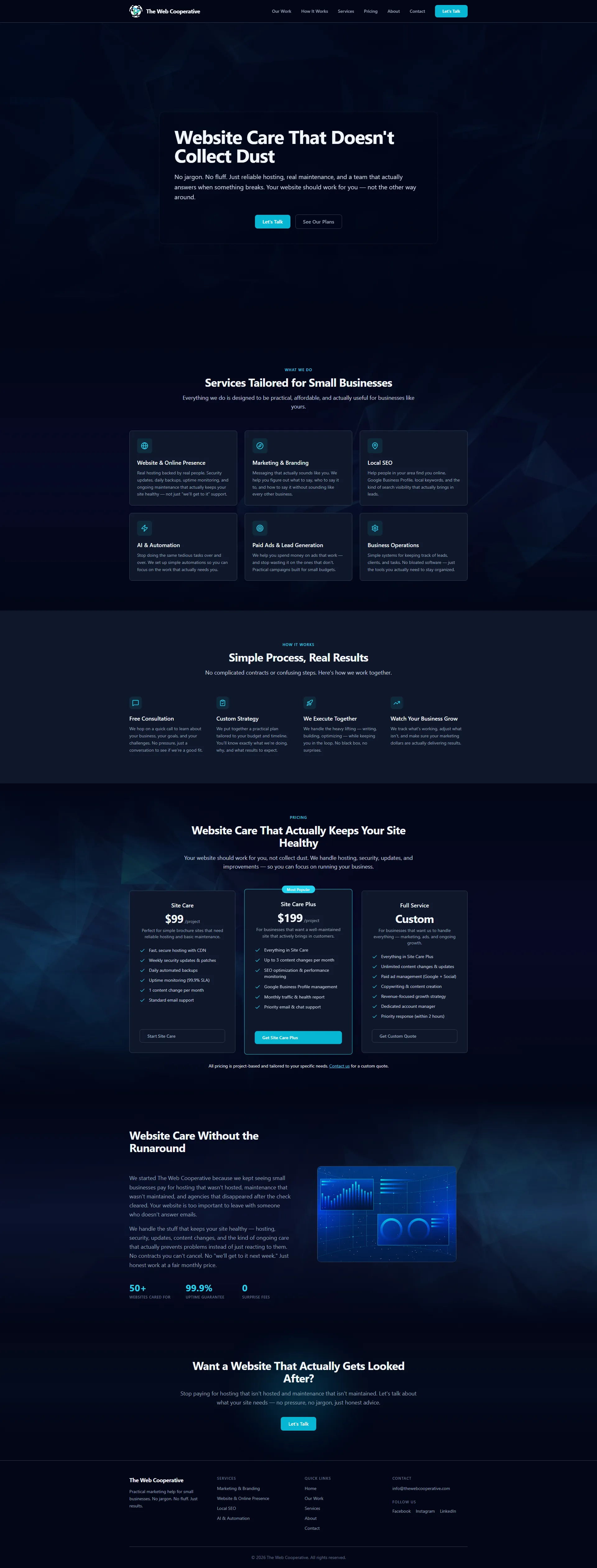 Marketing Site — The Web Cooperative