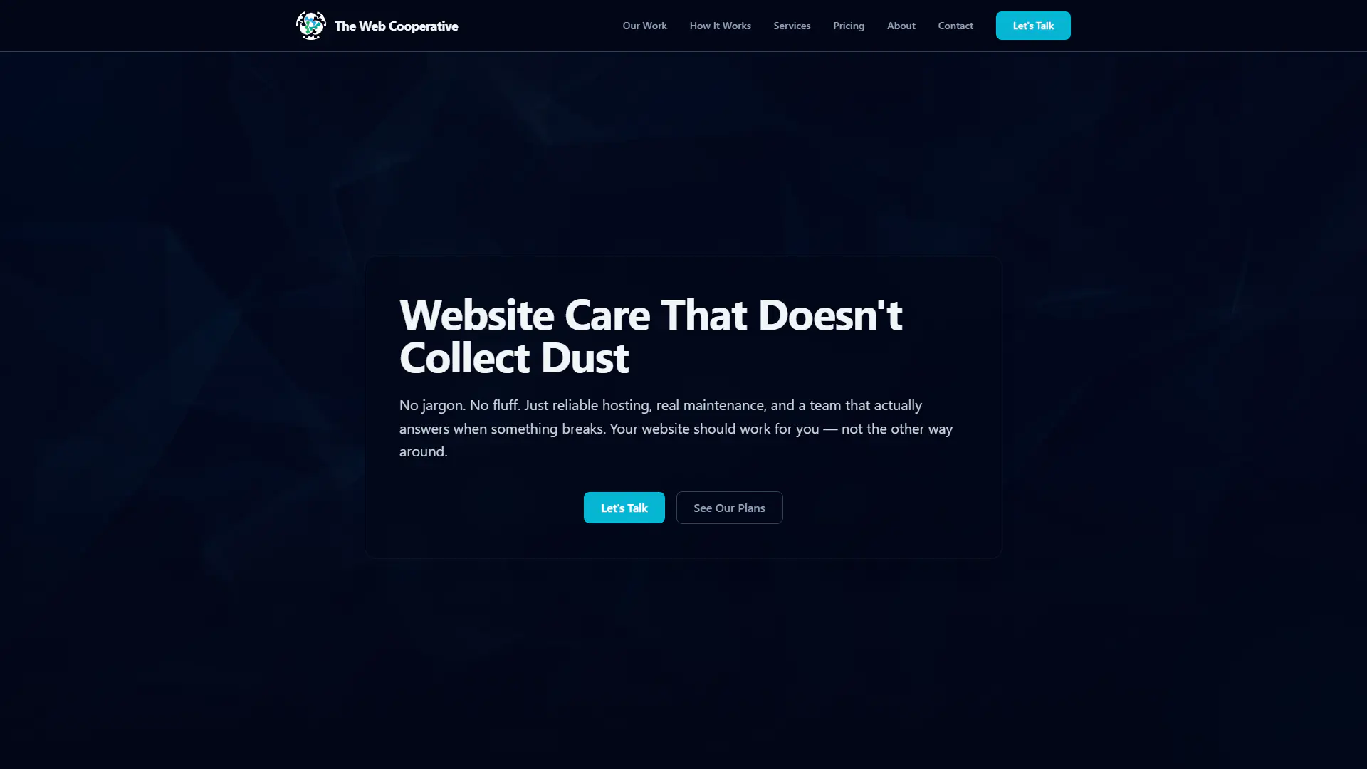Marketing Site — The Web Cooperative